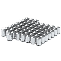 1 1/2" X 3" Chrome Plastic Pointed Nut Cover - Push-On (Individual, 20 or 60 Pack)