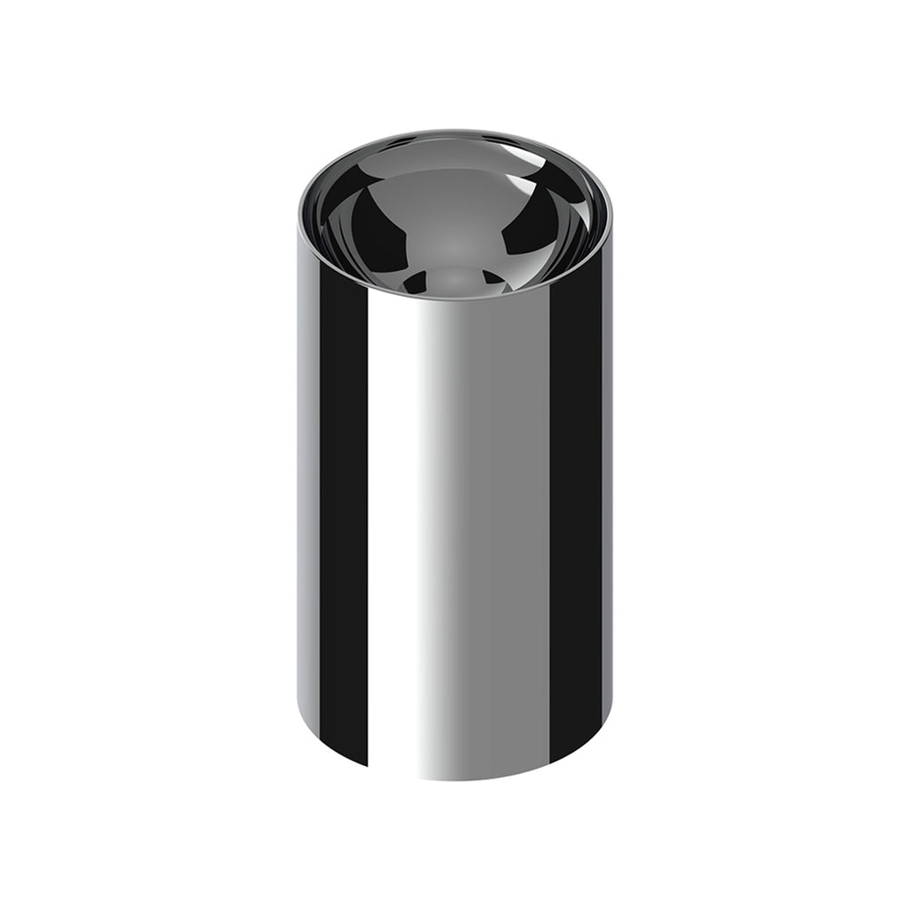 United Pacific - 33mm X 3 3/4" Chrome Plastic Concave Top Nut Cover (Thread-On)