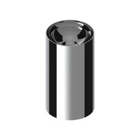 United Pacific - 33mm X 3 3/4" Chrome Plastic Concave Top Nut Cover (Thread-On)