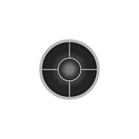 United Pacific - 33mm X 3 3/4" Chrome Plastic Concave Top Nut Cover (Thread-On)