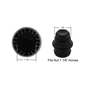 Chrome Spike Hubcap Nut Cover For 1999-2018 Chevy & GMC Full Size Truck (Push-on)