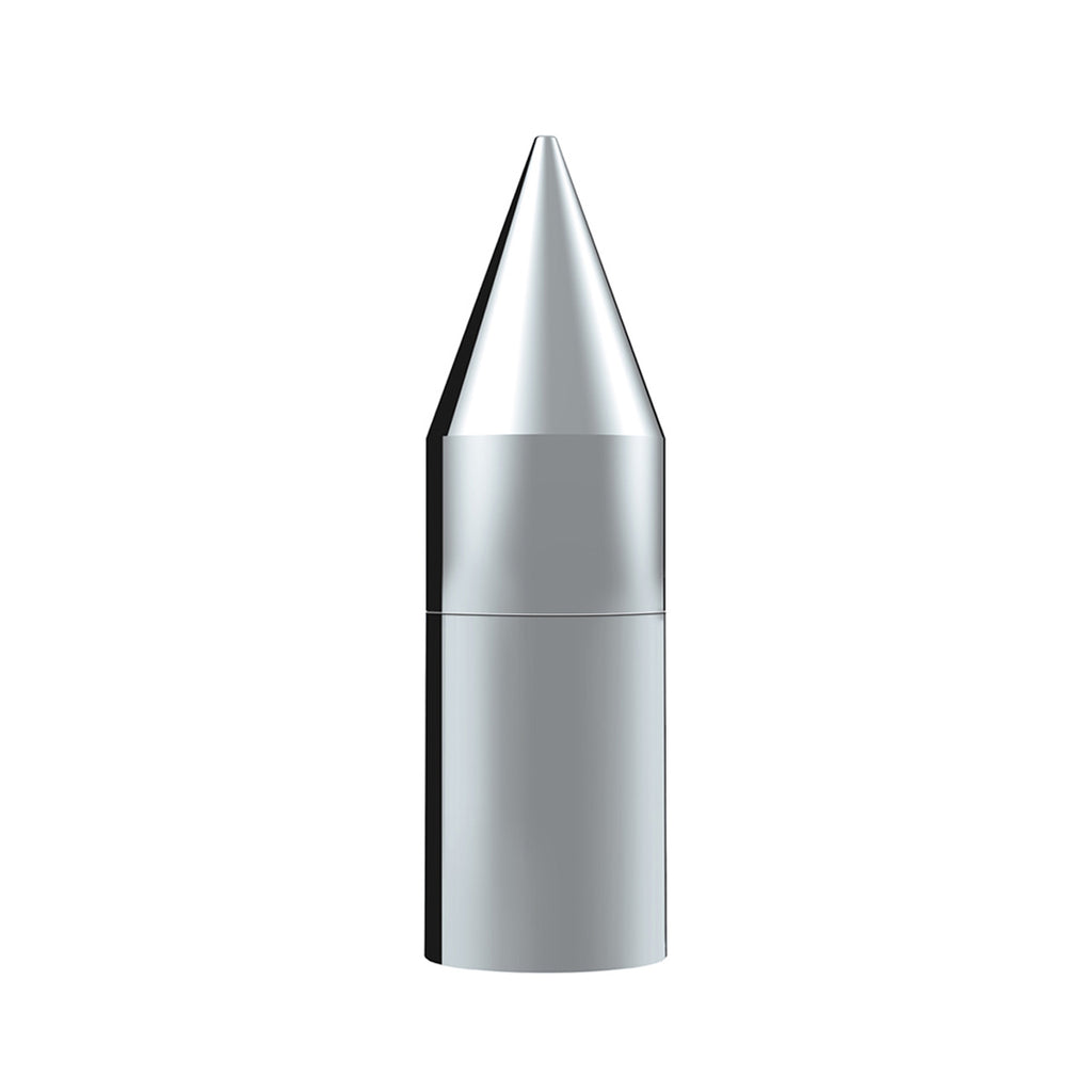 United Pacific - 33mm X 7-1/8" Chrome Plastic Tall Spike Nut Cover (Thread-On)