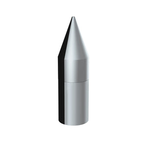 United Pacific - 33mm X 7-1/8" Chrome Plastic Tall Spike Nut Cover (Thread-On)