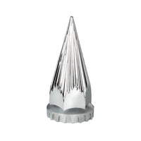 United Pacific - 33mm X 4-3/4" Chrome Plastic Razor Nut Cover With Flange (Thread-On)