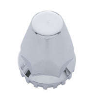 United Pacific - 1-1/2" X 2-3/4" Chrome Plastic Original Nut Cover (Push-On)