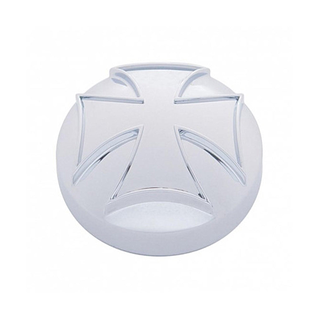 United Pacific - Chrome Iron Cross Air Valve Knob Cover