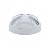 United Pacific - Chrome Iron Cross Air Valve Knob Cover