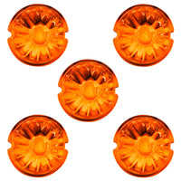 United Pacific - Watermelon Glass Marker Light Lens - Amber (5 Pcs)