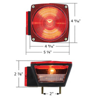 United Pacific - Under 80" Wide Combination Trailer Light With or Without License Light (50 Pcs)