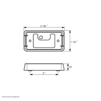 United Pacific - Chrome or Black Mounting Bracket