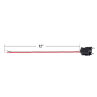 United Pacific - 2 Wire Pigtail With 2 Prong Straight Plug - 12" Lead (Individual or 50 Pack)
