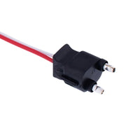 United Pacific - 2 Wire Pigtail With 2 Prong Straight Plug - 12" Lead (Individual or 50 Pack)