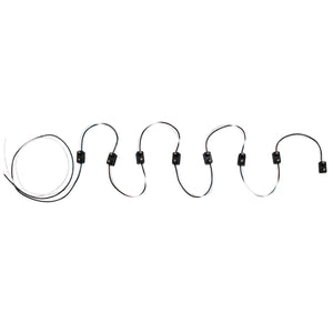 8 Count 2-Prong Male Bullet Plugs 16G Wire Harness - 7" Lead Between Plugs