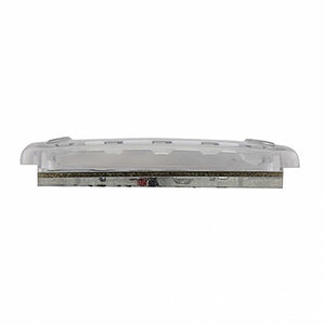 10 LED Dual Function Reflector Rectangular Light - Amber LED/Clear Lens