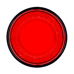 United Pacific - 24 LED 4" Round Mirage Stop, Turn & Tail Light (Red LED - Red or Clear Lens)