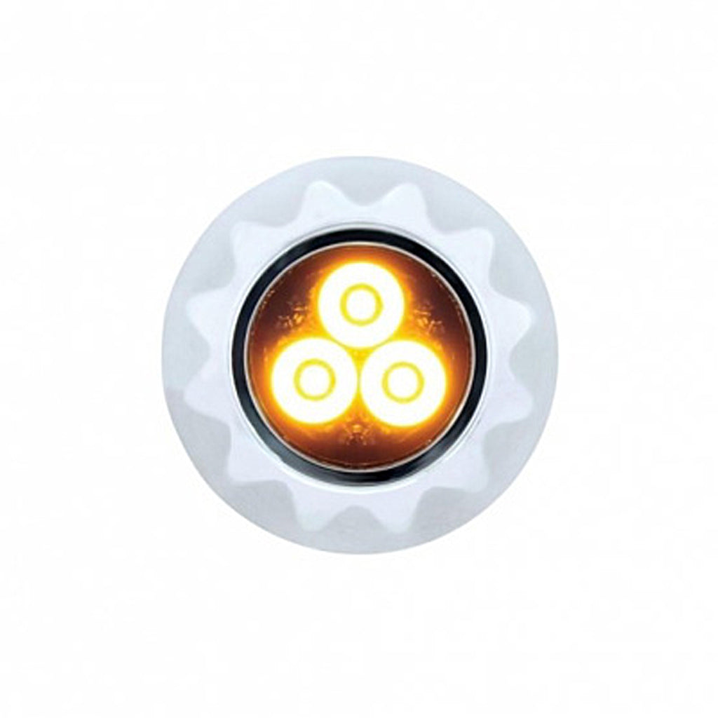 United Pacific - 3 High Power LED 3/4" Mini Warning Light (Amber or White LED)