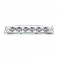 United Pacific - 6 High Power LED Super Thin Warning Light (Amber or White - Clear Lens)