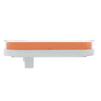 22 LED 6" Oval Clear Lens With Halo Insert GloLight Light - Amber LEDs (Amber Insert) Light Only or Full Light Kit