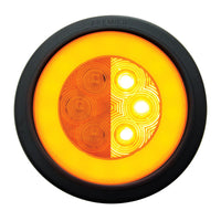 21 LED 4" Round Stop, Turn & Tail GloLight - Amber or Red LEDs (Amber or Red Lens)