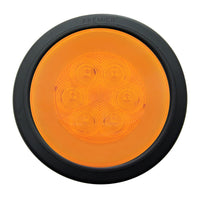 21 LED 4" Round Stop, Turn & Tail GloLight - Amber or Red LEDs (Amber or Red Lens)