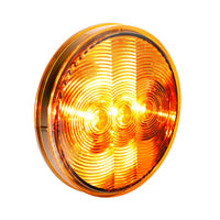 United Pacific - 3 LED 4" Round Turn Signal Light - Amber or Red LEDs (Amber or Red Lens)
