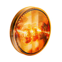 United Pacific - 3 LED 4" Round Turn Signal Light - Amber or Red LEDs (Amber or Red Lens)