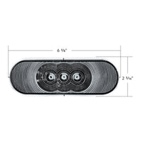 United Pacific - 6 LED 6" Oval Back-Up Light - White LED (Clear Lens)