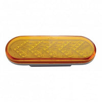 35 LED 6" Oval Sequential Turn Signal Light - Amber LED (Amber Lens) Light Only or Full Light Kit