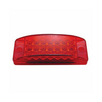 21 LED Reflector Rectangular Clearance Light - Amber or Red LEDs (Amber or Red Lens)