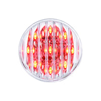 United Pacific - 9 LED 2" Round Marker Light - Amber or Red LEDs (Clear Lens)