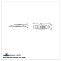 4 LED Reflector Clearance Light - Amber LEDs (Amber, Red, or Clear Lens)