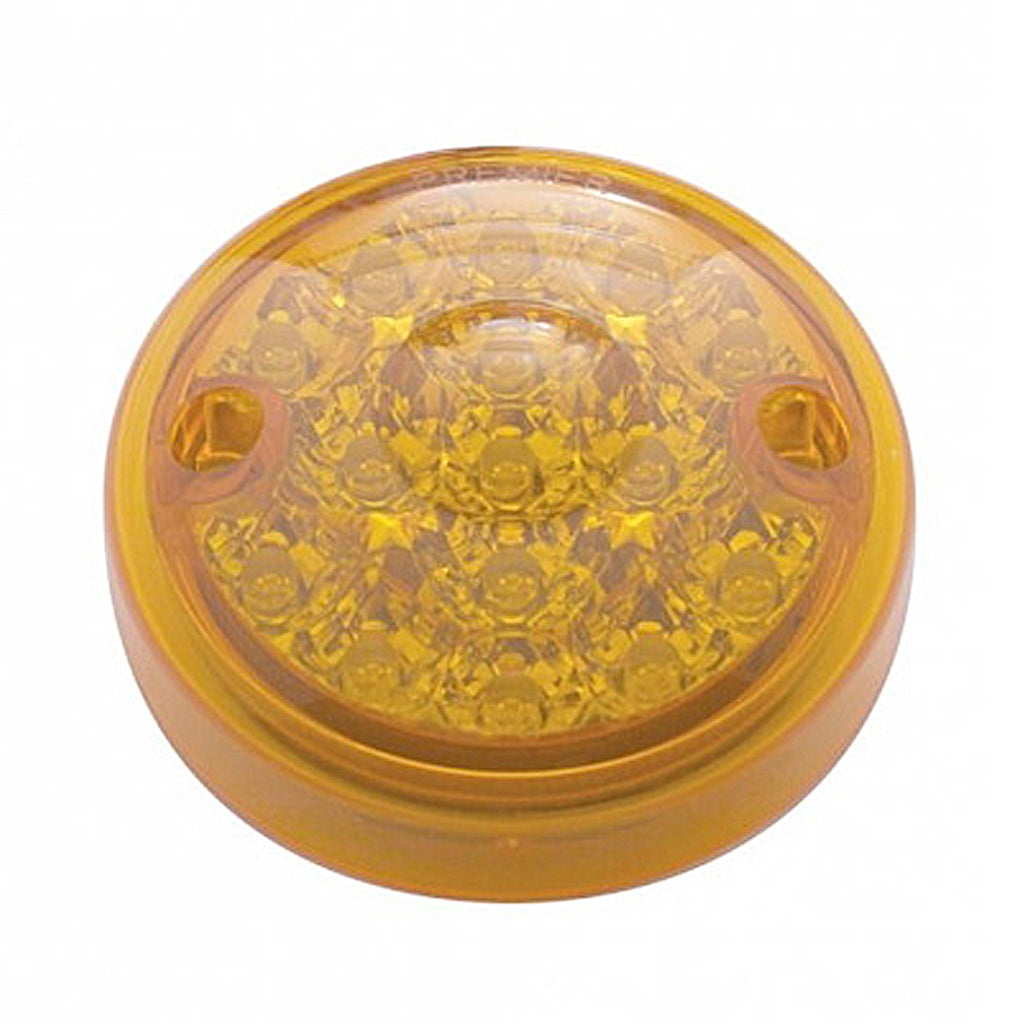 15 LED 3" Dual Function Reflector Single Face Light Only - Amber or Red LEDs (Amber, Red or Clear Lens)