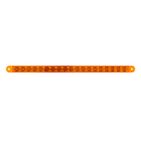 19 LED 12" Reflector Turn Signal Light Bar - Amber or Red LEDs (Amber, Red or Clear Lens)