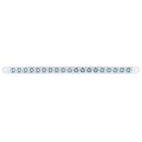 19 LED 12" Reflector Turn Signal Light Bar - Amber or Red LEDs (Amber, Red or Clear Lens)
