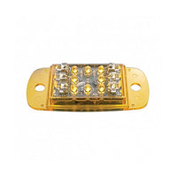 United Pacific - 14 LED Rectangular Clearance Light - Amber or Red LEDs (Amber, Red or Clear Lens)