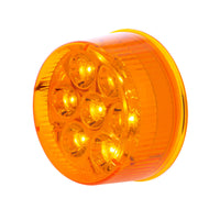 7 LED 2" Round Clearance Light - Amber or Red LEDs (Amber or Red Lens) Light Only or Full Light Kit