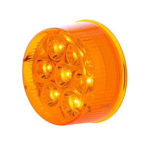 7 LED 2" Round Clearance Light - Amber or Red LEDs (Amber or Red Lens) Light Only or Full Light Kit