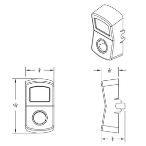 United Pacific - "Engine Fan" Rocker Switch Cover - Indented