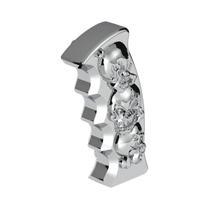 United Pacific - Thread-On Skulls Pistol Grip Gearshift Knob (Chrome, Red or Blue)