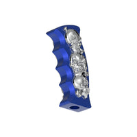United Pacific - Thread-On Skulls Pistol Grip Gearshift Knob (Chrome, Red or Blue)