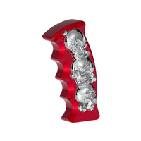 United Pacific - Thread-On Skulls Pistol Grip Gearshift Knob (Chrome, Red or Blue)