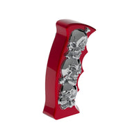 United Pacific - Thread-On Skulls Pistol Grip Gearshift Knob (Chrome, Red or Blue)