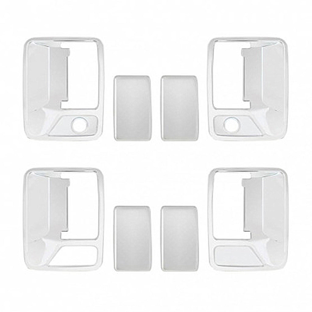 United Pacific - Ford Super Duty Chrome Door Handle Cover Set - 4 Door 