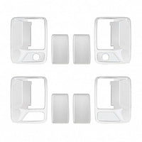 United Pacific - Ford Super Duty Chrome Door Handle Cover Set - 4 Door 