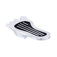 United Pacific - Chrome Barefoot Shape Dimmer Switch Cover