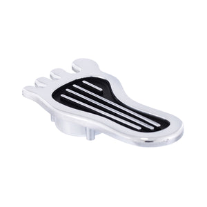 United Pacific - Chrome Barefoot Shape Dimmer Switch Cover