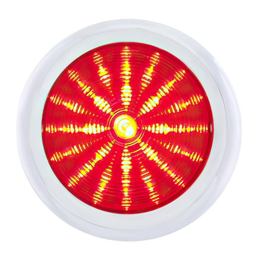 United Pacific - 41 LED 1950 Pontiac Style Tail Light With Chrome Bezel (Red Lens)