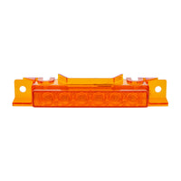 6 LED Competition Series Exterior Visor Light For 1996-2024 Volvo VNL - Amber LEDs (Amber or Clear Lens)