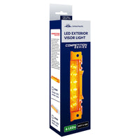 6 LED Competition Series Exterior Visor Light For 1996-2024 Volvo VNL - Amber LEDs (Amber or Clear Lens)
