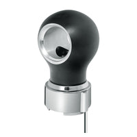 Thread-On Matte Black Charlotte Style Gearshift Knob With LED 9/10 Speed Adapter (Amber, Blue, White or Red LEDs)